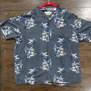 Tommy Bahama Blue Floral Dress Shirt